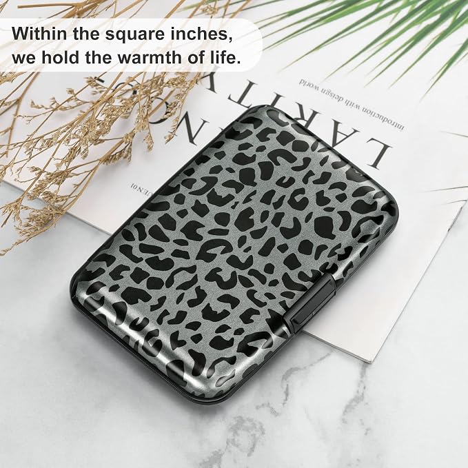 ELFISH Mini RFID Aluminum Wallet Credit Cards Holder Business Card Case Metal - Image 6