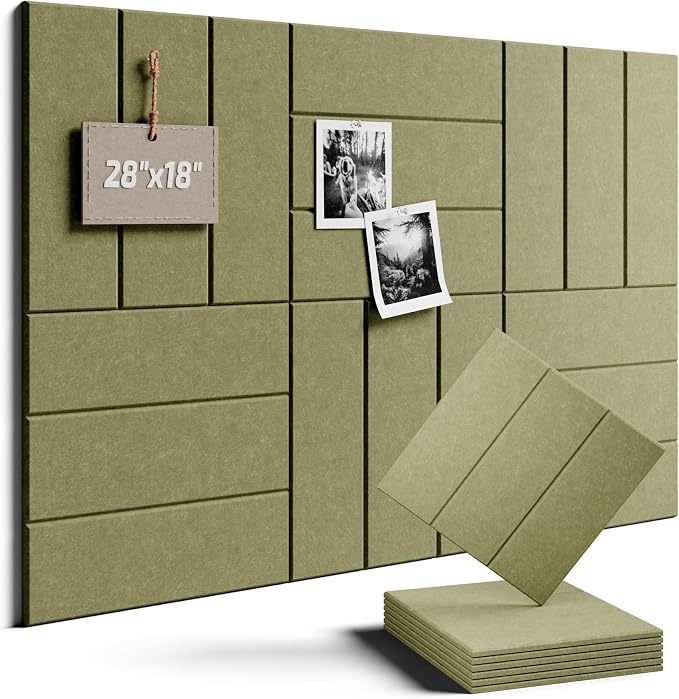 Felt Bulletin Board Tiles -28"x18" by FLUXYNARA