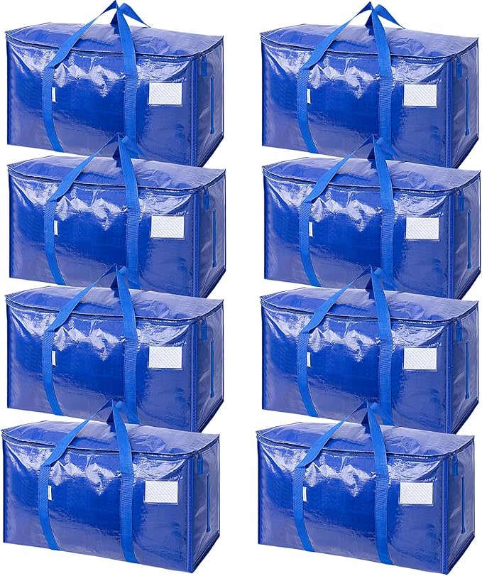 TICONN 8 Pack Extra Large Moving Bags Heavy Duty by TICONN