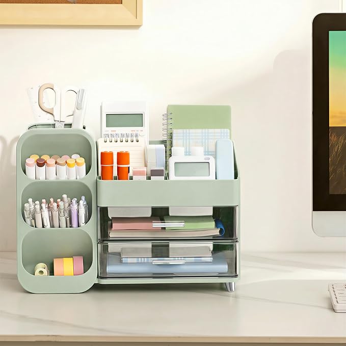 HBlife Desk Organizer with Pen Pencil Holder - Image 3