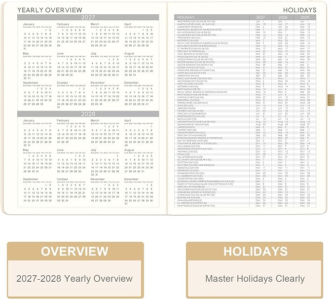 2027 Planner - JAN 2027 - DEC 2027, Planner 2027, Weekly and Monthly Planners - Image 5