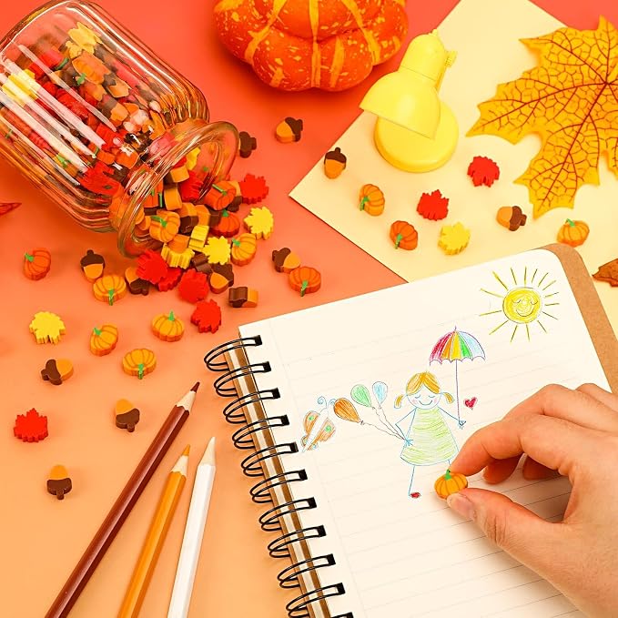 JUNEBRUSHS Fall Mini Erasers - Image 3