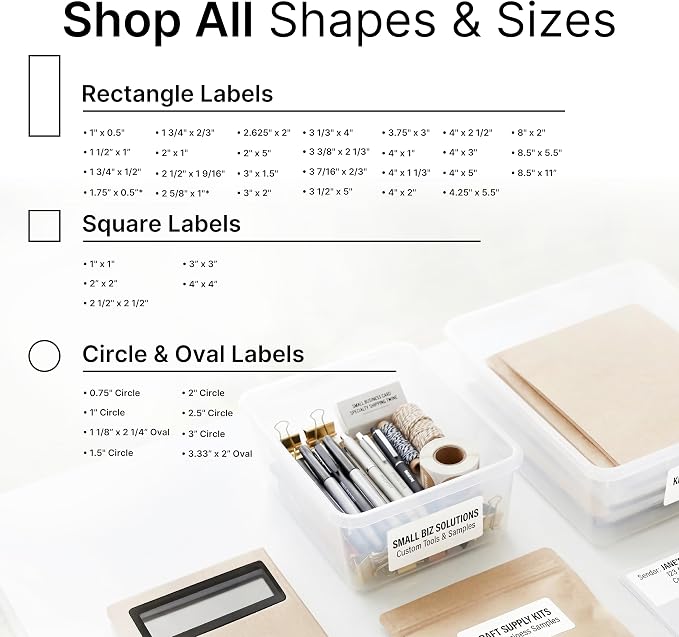4" X 1.33" Matte White Printable Address Labels Mailing Labels - Image 7