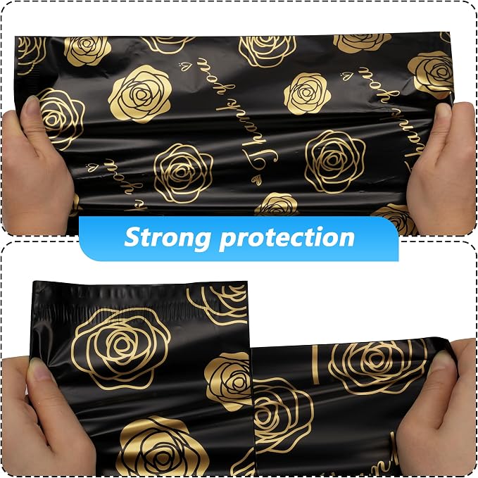 Thank You Poly Mailer 14.5x19 Inch 50 Pcs, Waterproof and Tear-Resistant - Image 4