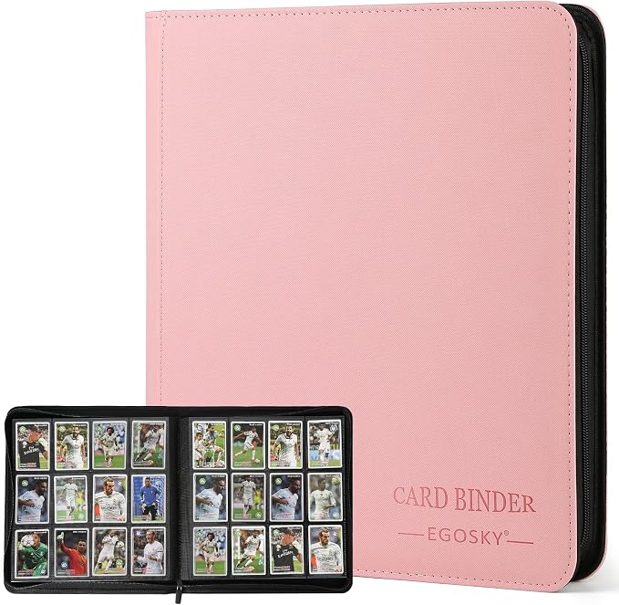 12-Pocket Business Card Binder holds 720 Cards, Premium Diamond Texture PU by CARDBINDER
