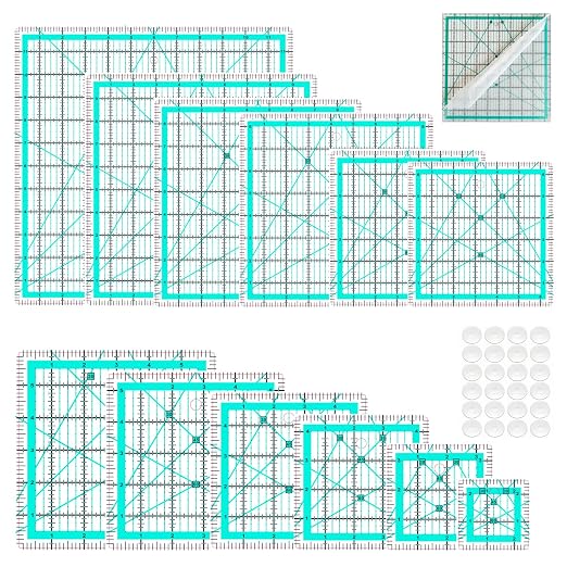 Quilting Rulers, 12 Quilting Square Ruler, Quilting Ruler Square by HUIFARI
