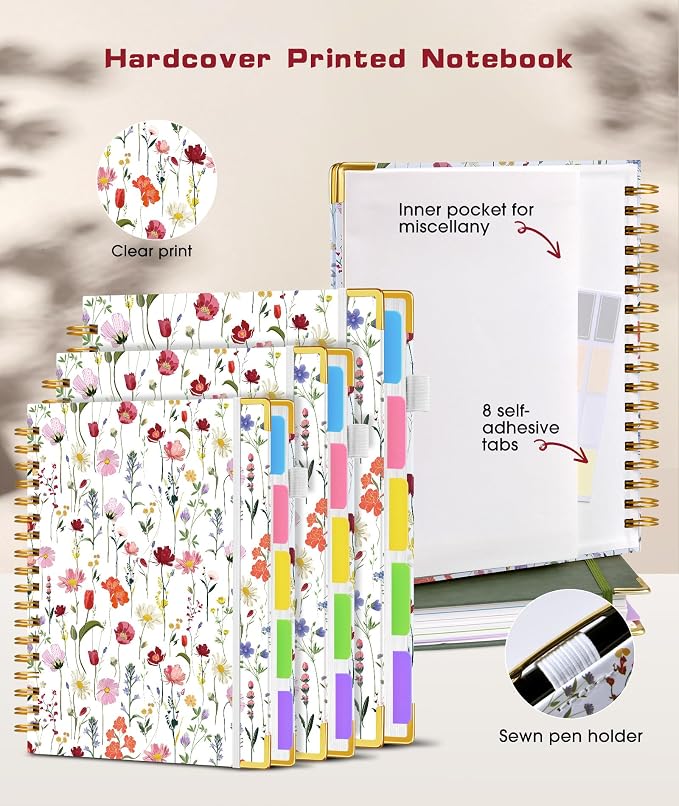 Hardcover Spiral Notebook 8.5"x11" Journal - Image 3