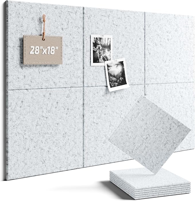 Felt Bulletin Board Tiles -28"x18" Cork Board Alternative by FLUXYNARA