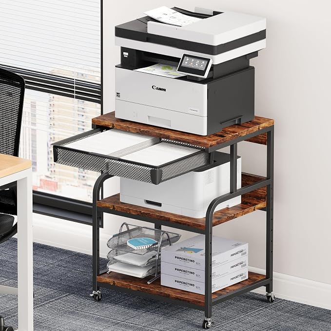 EasyCom 23.6"x18.9" Extra Large Printer Stand by EasyCom