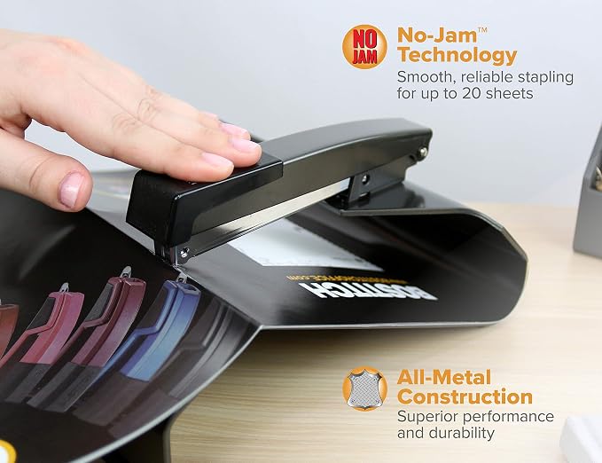 Bostitch Office No-Jam Booklet Stapler, 20 Sheets, No-Jam Technology - Image 5