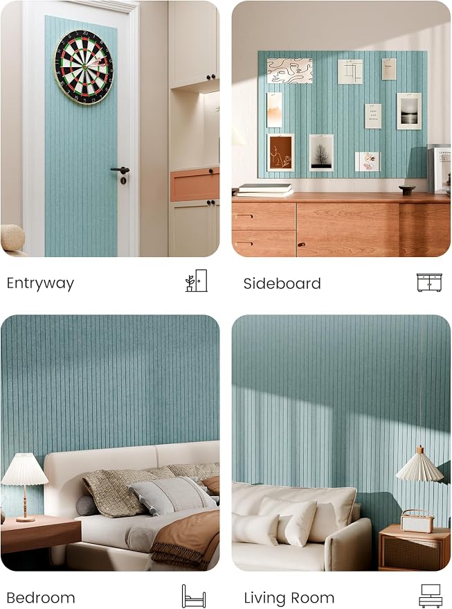 Bumusty Large Cork Board Alternative-48 x 36" Felt Bulletin Board Tiles - Image 5