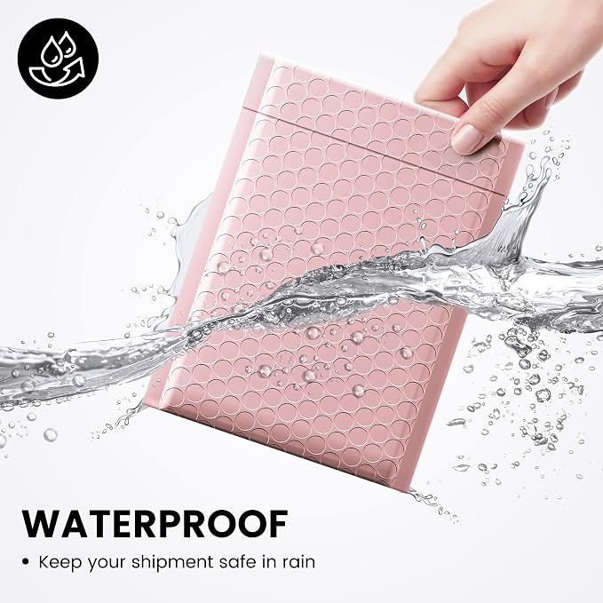 Fuxury 300 Pack Sakura Pink Bubble Mailers 6x10 Inch, Small Bubble Shipping - Image 4