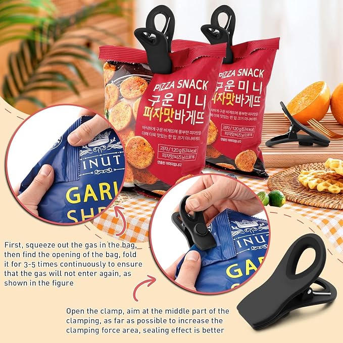 FINDMAG 24 Pack Chip Clips Bag Clips, Chip Clip - Image 4