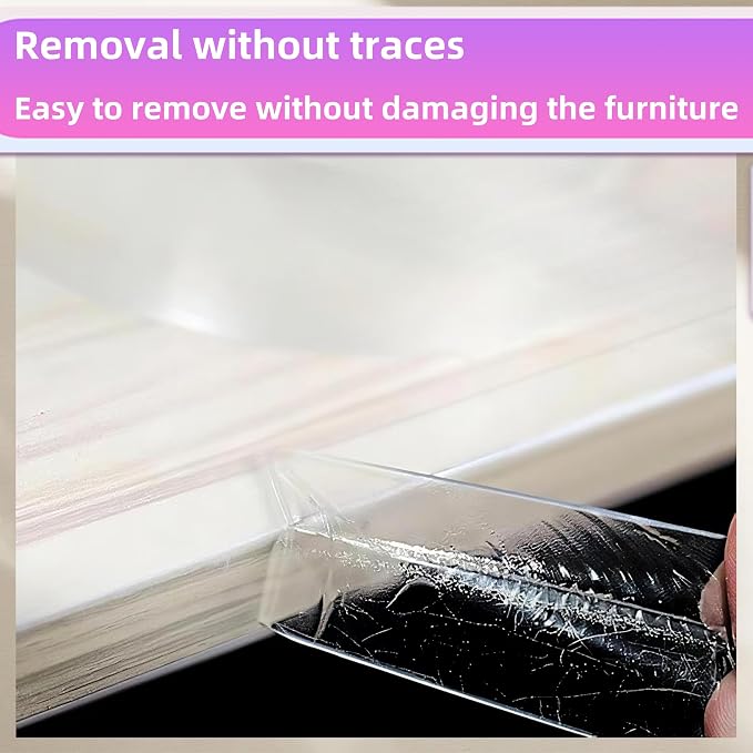 Clear Edge Protector, 1.18in Width x9.84ft Length Self-Adhesive Table Edge Guard - Image 5