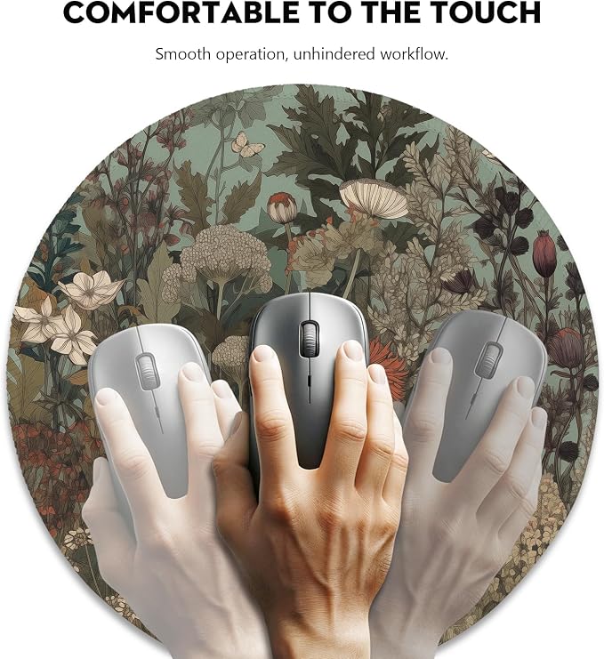 Botanical Elegance Wildflower Mouse Pad - Image 3