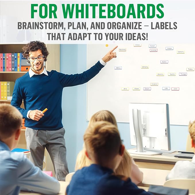 100 Pack Dry Erase Magnetic Labels 3.2x1.2 in - Image 6