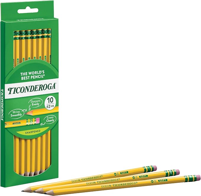 Ticonderoga Wood-Cased Pencils, Pre-Sharpened, 2 HB Soft - Image 5