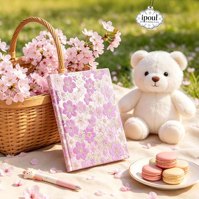 Purple Notebook, Floral Journal, Journal - Image 7