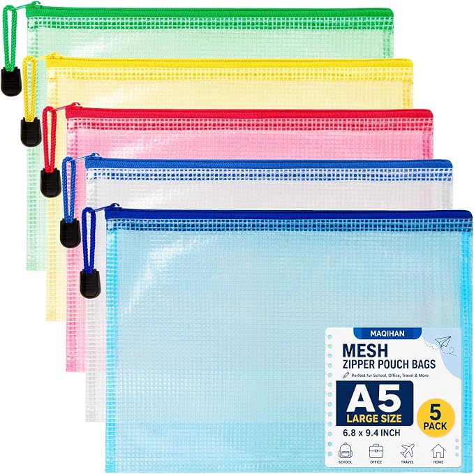 Mesh Zipper Pouch Bags by MaqiIhanCustomOfficial