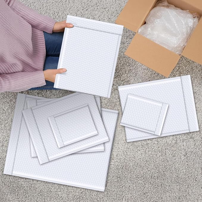 Fuxury Bubble Mailers 14.5x20" 120 Pack White Extra Large Padded Envelopes - Image 8