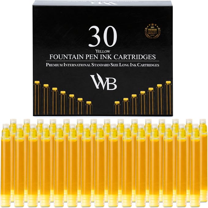 Wordsworth & Black Fountain Pen Ink Cartridge Refills, 30 Pack, International by WordsworthBlack
