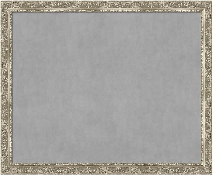 Amanti Art Silver Framed Magnetic Board 36x44 X-Large Vision Board by AmantiArt