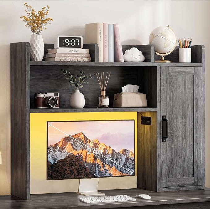 Dorm Desk Hutch, Desktop Shelf by Homiflex