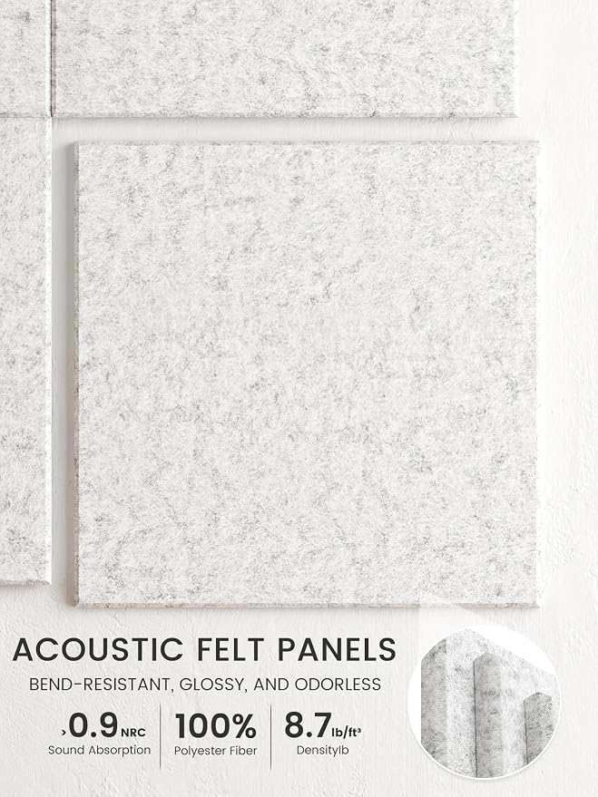 Bumusty Large Felt Bulletin Board 48" x 36" Cork Board Alternative-12 Pack - Image 3