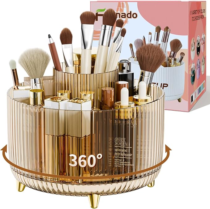 fanado 360° Rotate Makeup Brush Holder Organizer, Makeup Organizers Countertop by Unknown