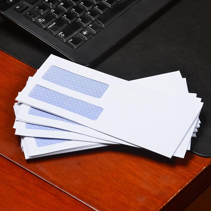 Quality Park #8 5/8 Security Envelopes, Double Window, Self Seal Envelopes - Image 10
