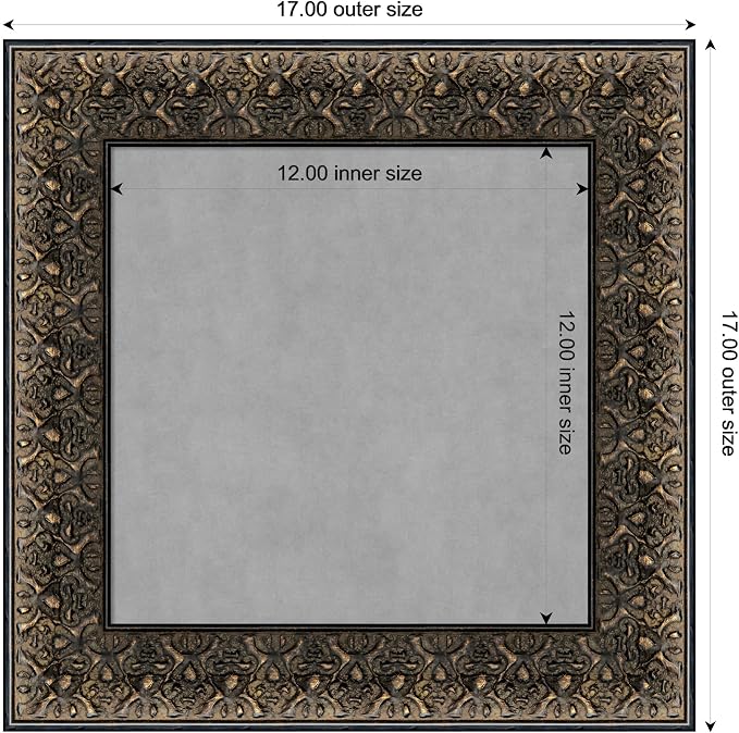 Amanti Art Black Framed Magnetic Board 17x17 X-Small Vision Board - Image 4