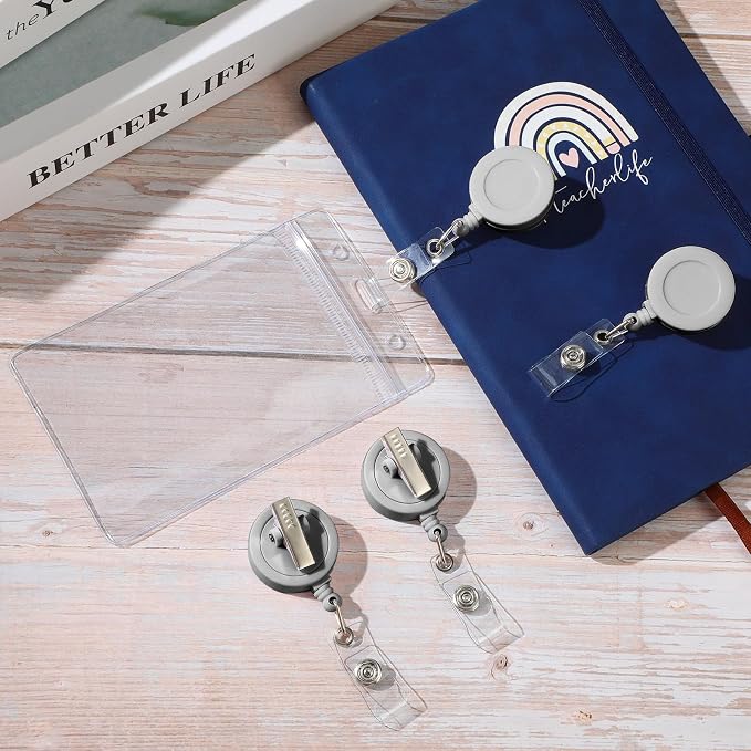 Zonon 50 Pcs Retractable Badge Holder Reels - Image 6