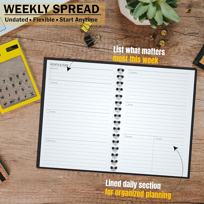 Undated Monthly and Weekly Planner - Image 2