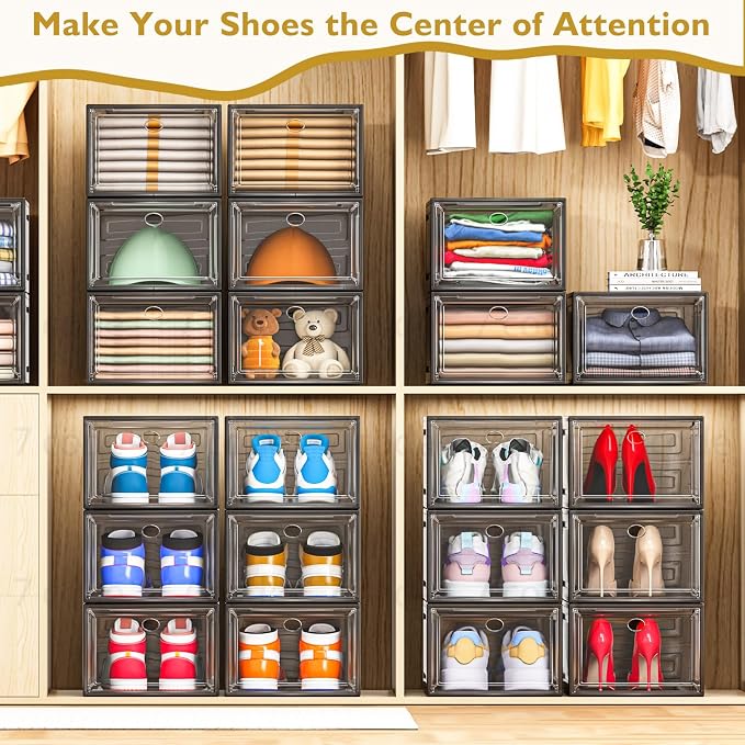 7 code Thicken & Sturdy Clear Shoe Storage Organizer - Image 7