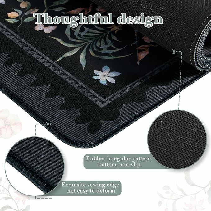 iCasso Large Desk Mat Black, Big Mouse Pad - Image 3