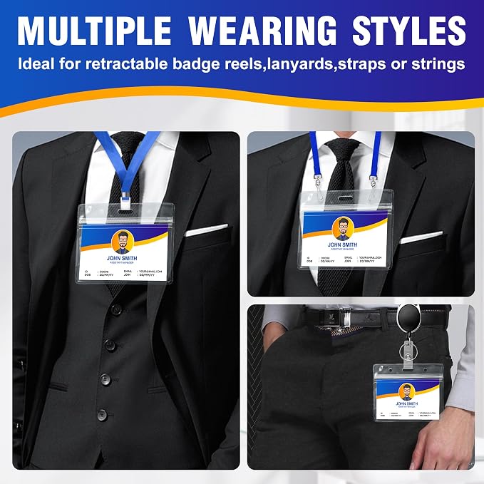 10PCS ID Badge Holder Horizontal - Image 5
