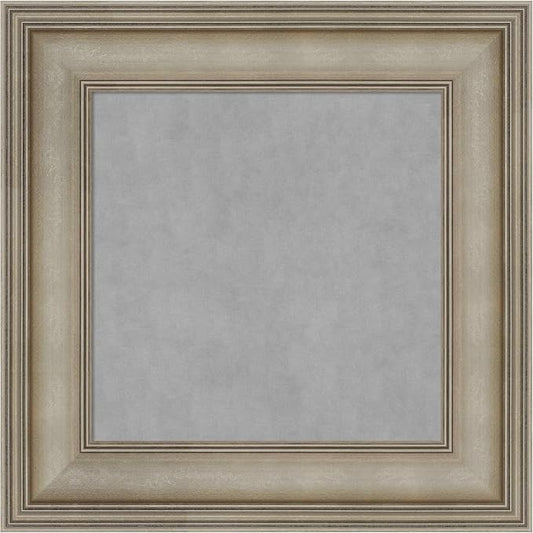 Amanti Art Silver Framed Magnetic Board 17x17 X-Small Vision Board by AmantiArt