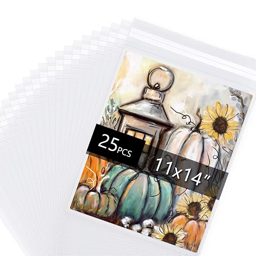 Falling in Art Acid Free 1.496mil Crystal Sealed Clear Bags by FallinginArt