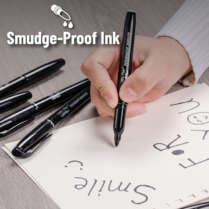 Mr. Pen- Permanent Markers, 12 Pack, Fine Tip - Image 7