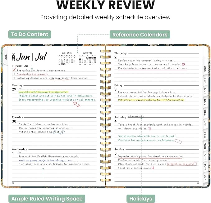 Planner 2026-2027, Monthly and Weekly Academic Planner July 2026 - Image 3
