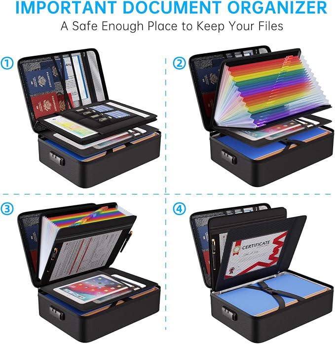 ENGPOW 5200℉ Soft Case Fireproof Document Box - Image 3