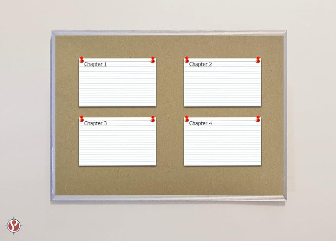 Ruled Index Cards, On 100lb Heavyweight Thick White Cover Stock. "100 per pack" - Image 4