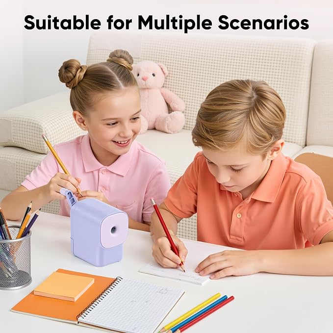 Deli Manual Pencil Sharpener for Classroom, 6.9-11mm No.2 /Colored Pencils - Image 7