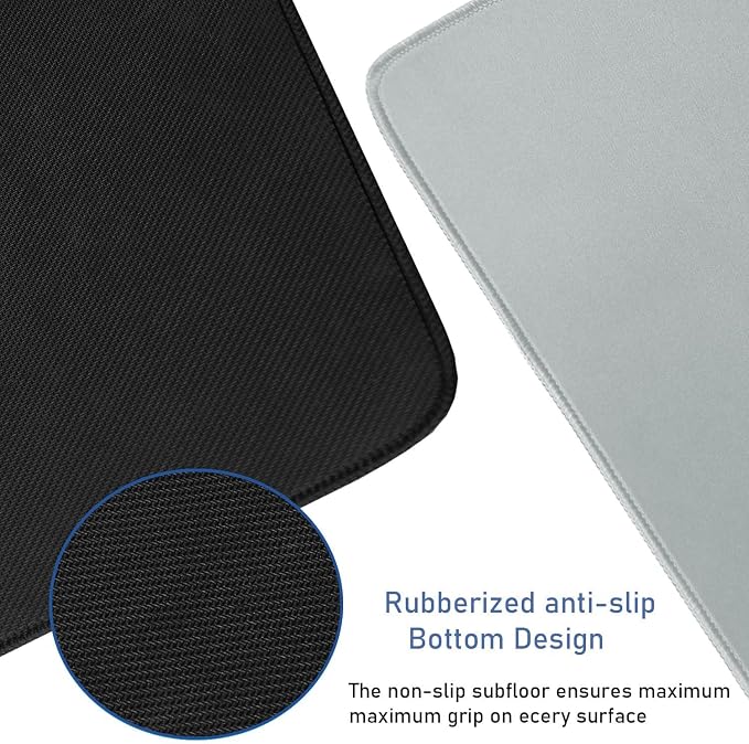 Large Gaming Mouse Pad with Stitched Edges, Durable Non-Slip Natural Rubber Base - Image 3