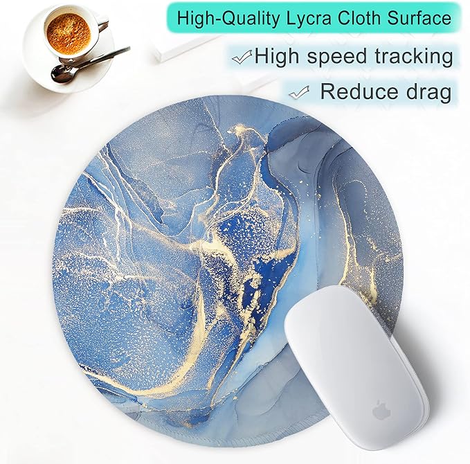 ITNRSIIET Round Mouse Pad with Stitched Edge Premium-Textured Waterproof - Image 6
