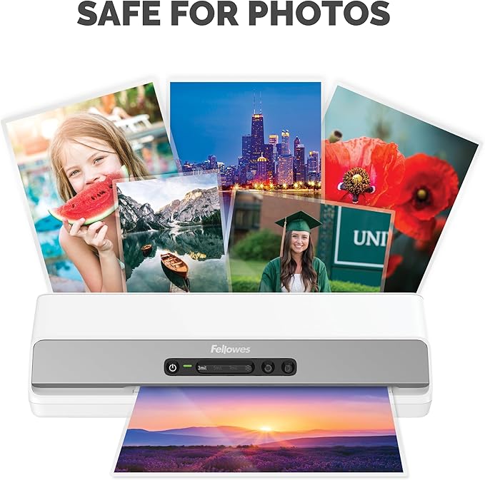 Fellowes Thermal Laminating Pouches, Letter Size Sheets, 3mil, 300 Pack, Clear (5247101)-DeskLoop Office