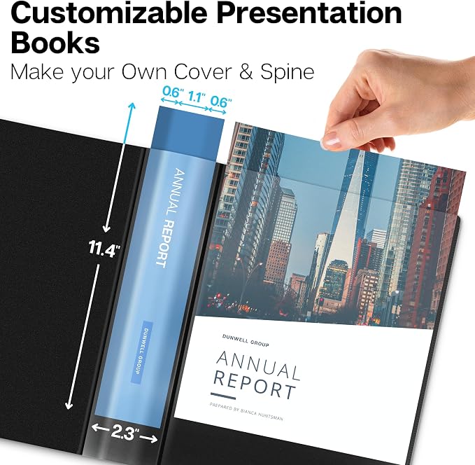 Dunwell Presentation Binder 48-Pocket, Displays 96 Pages, 8.5x11 Portfolio - Image 2