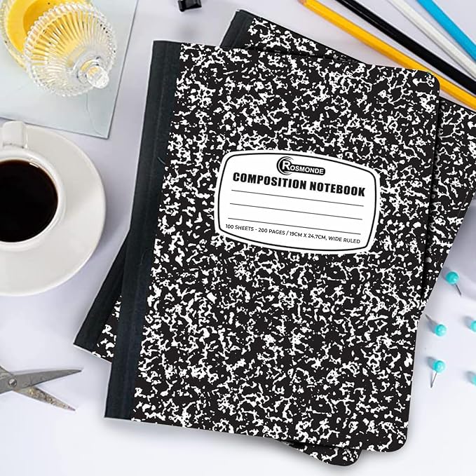 Rosmonde 5000 Pack Composition Notebook Bulk, Wide Ruled Sheets, 100 Sheets - Image 7