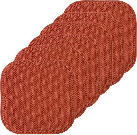 Sweet Home Collection Chair Cushion Memory Foam Pads Honeycomb Pattern Slip Non by SweetHomeCollection