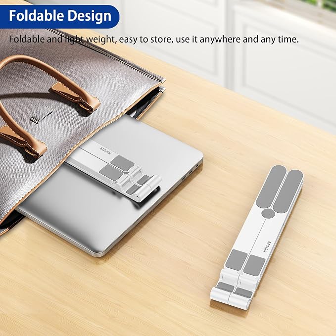 BESIGN LS01 Pro Ergonomic Laptop Stand, Plastic Laptop Riser, Portable and - Image 8